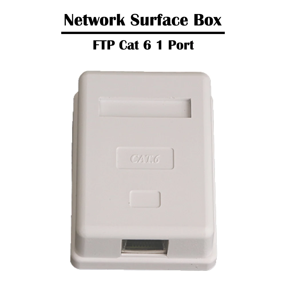 1 порт UTP/FTP Cat 5e/ 6 сетевая Поверхностная распределительная коробка информация о