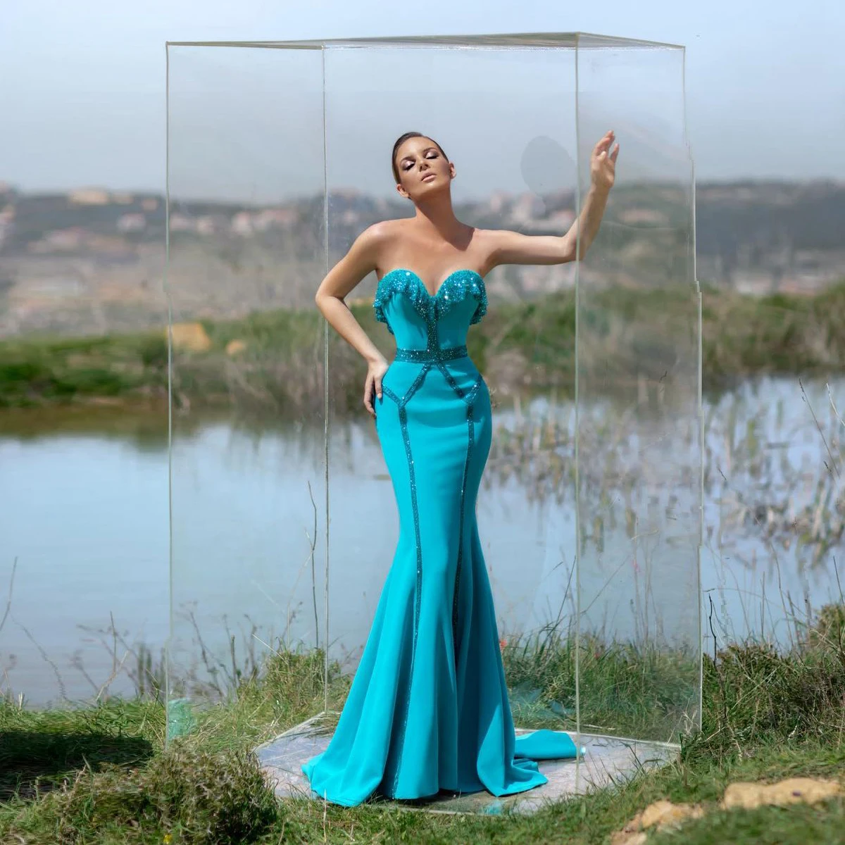 New Arrival Elegant Mermaid Evening Dresses Sweetheart Sleeveless Sequins Sparkly Women Prom Pageant Gowns Plus Size Custom Made
New Arrival Elegant Mermaid Evening Dresses Sweetheart Sleeveless Sequins Sparkly Women Prom Pageant Gowns Plus Size Custom Made