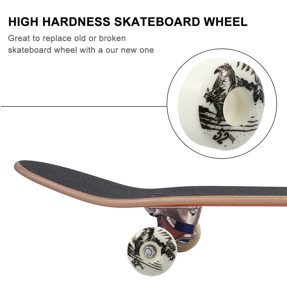 4PCS Wheel for Skateboard 52x30mm Replacement Wear-resistant Skateboard Wheels 
4PCS Wheel for Skateboard 52x30mm Replacement Wear-resistant Skateboard Wheels