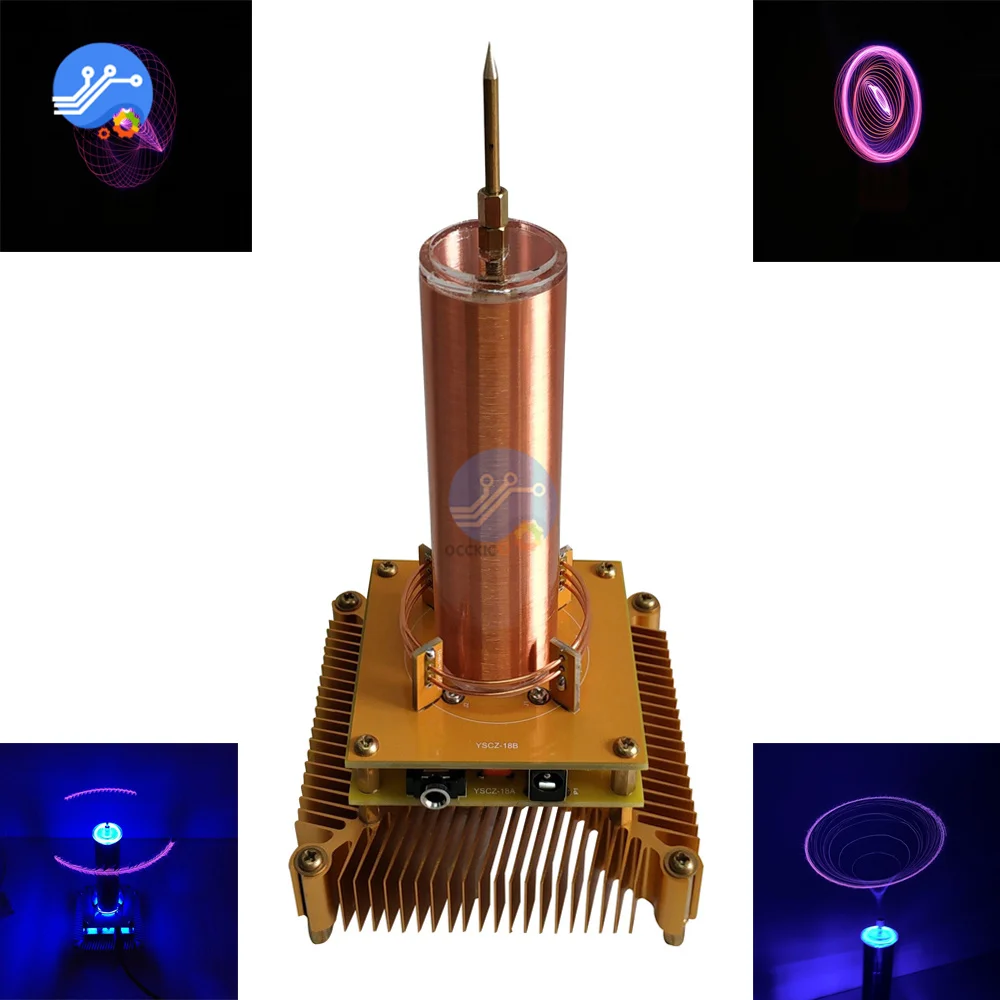 Music Tesla Coil Acrylic Base Shell Plasma Loudspeaker Wireless Transmission Experiment Toy Model US EU Plug DIY Electronic Part
Music Tesla Coil Acrylic Base Shell Plasma Loudspeaker Wireless Transmission Experiment Toy Model US EU Plug DIY Electronic Part
