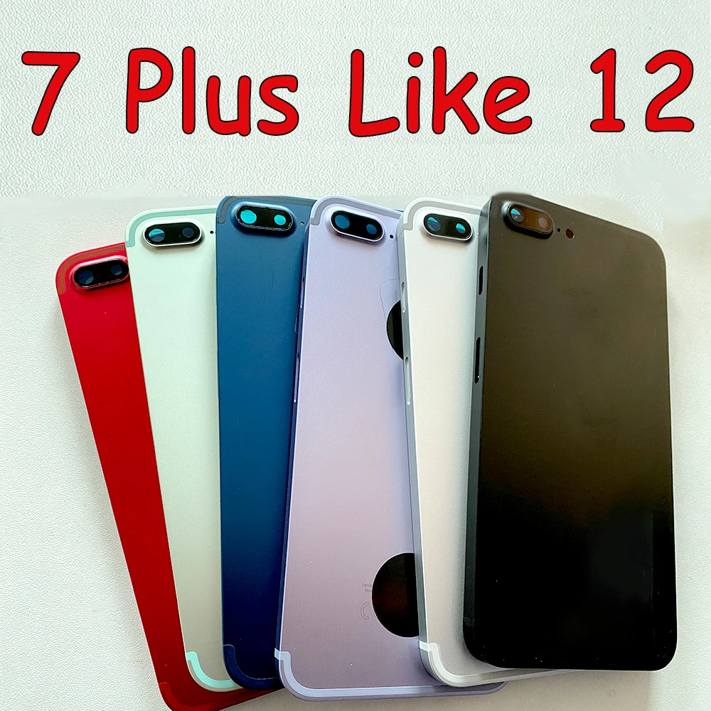 Metal Back Battery Cover Housing for iPhone 7 Plus housing like 12 Style Middle Frame Replacement Housing Can Custom information
Metal Back Battery Cover Housing for iPhone 7 Plus housing like 12 Style Middle Frame Replacement Housing Can Custom information