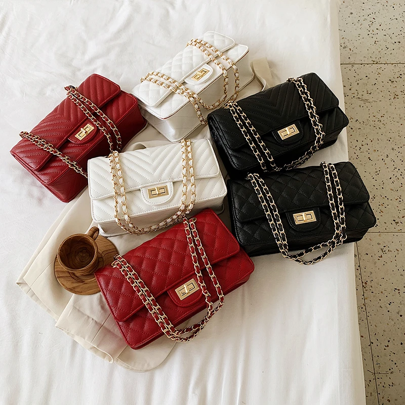 Fashion Chain PU Leather Crossbody Bags for Women High Quality Ladies Shoulder Bag Luxury Female Small Handbags Messenger Bags
Fashion Chain PU Leather Crossbody Bags for Women High Quality Ladies Shoulder Bag Luxury Female Small Handbags Messenger Bags
