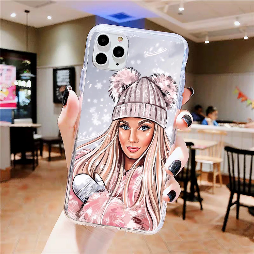 For iPhone 11 Pro Max 5S SE 6 6S 7 8 Plus X XS XR phone case Cover Coque Funda silicone Luxury girl christmas fashion
For iPhone 11 Pro Max 5S SE 6 6S 7 8 Plus X XS XR phone case Cover Coque Funda silicone Luxury girl christmas fashion