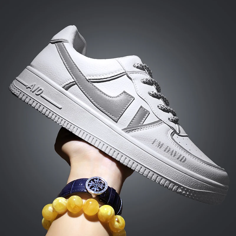 Reflective Men's Canvas Shoe Flat Microfiber Casual Shoes Man Hollow Breathable Sports Sneaker Shoes Wear Resistant Board Shoes
Reflective Men's Canvas Shoe Flat Microfiber Casual Shoes Man Hollow Breathable Sports Sneaker Shoes Wear Resistant Board Shoes