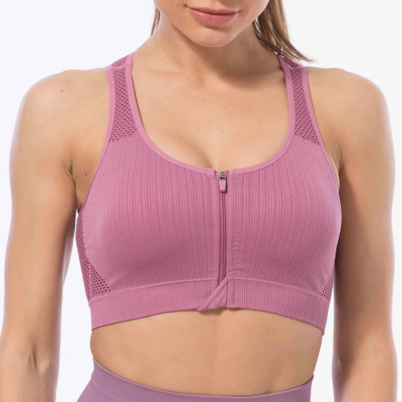 Sports Bra Women Sexy Cropped Fitness Push Up Shockproof Gym Seamless Tank Crop Top Zipper Yoga Bra Workout Tops Mesh Bralette 
Sports Bra Women Sexy Cropped Fitness Push Up Shockproof Gym Seamless Tank Crop Top Zipper Yoga Bra Workout Tops Mesh Bralette