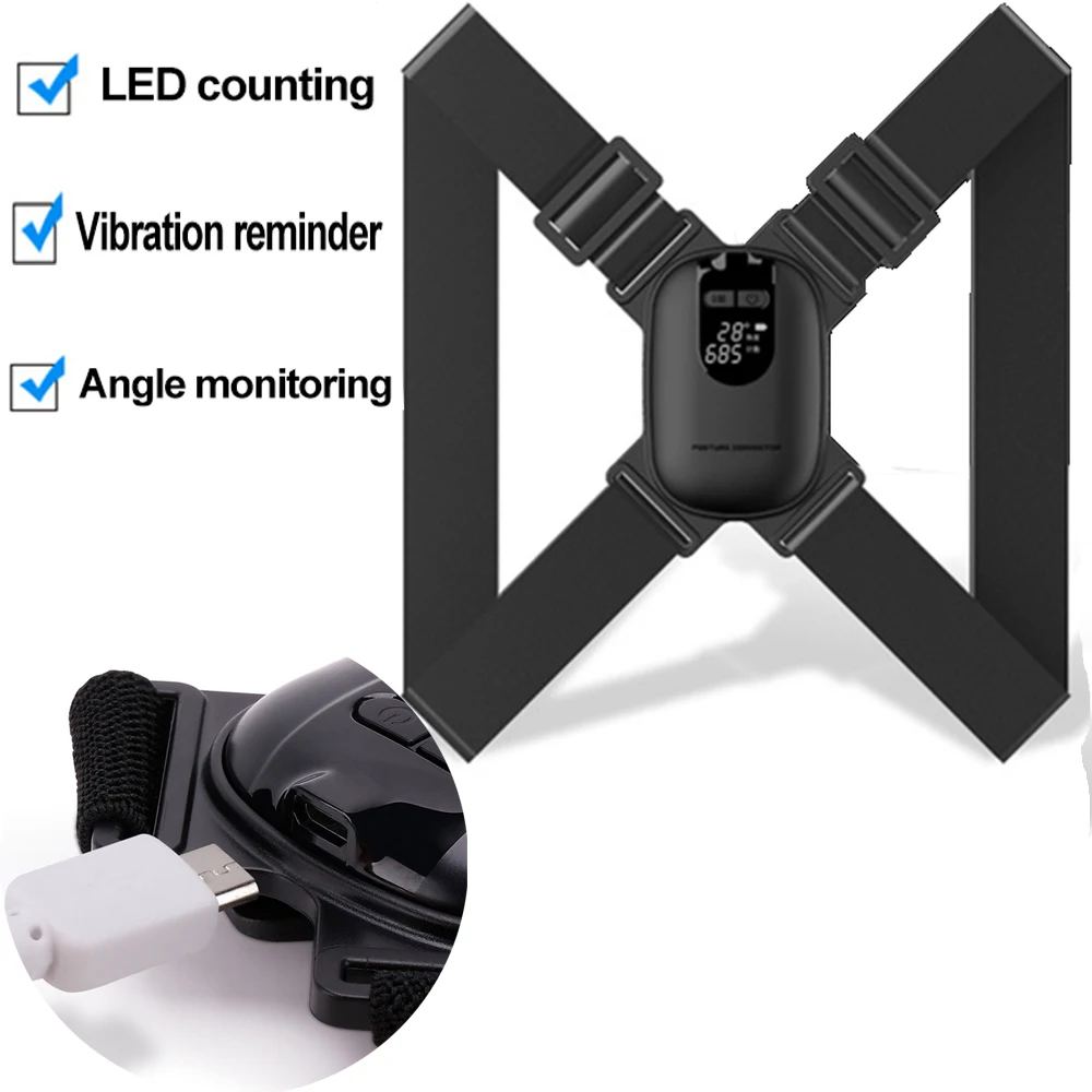 Smart sensor Posture Corrector Invisible Correction Belt Vibration Reminder Orthosis LCD Display Screen Correction Humpback
Smart sensor Posture Corrector Invisible Correction Belt Vibration Reminder Orthosis LCD Display Screen Correction Humpback