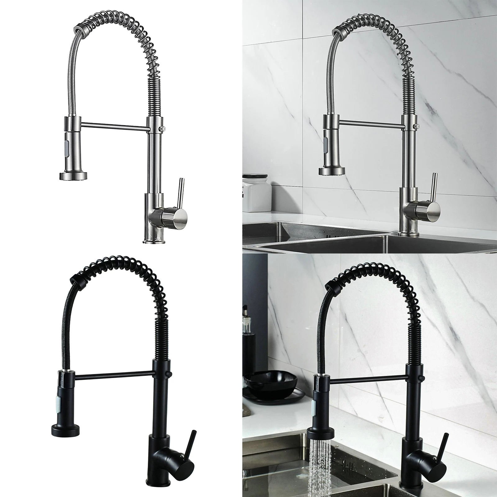 Swivel Sink Mixer Sprayer Modern Kitchen Tap Single Lever Dual Ways Spout Pull Down Faucet
Swivel Sink Mixer Sprayer Modern Kitchen Tap Single Lever Dual Ways Spout Pull Down Faucet