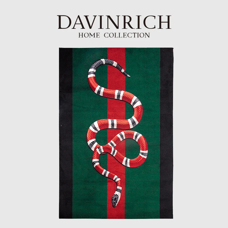 DAVINRICH GG Style ретро-ковер Snake King с принтом, итальянские Роскошные коврики 80x120 см для гостиной и спальни
DAVINRICH GG Style ретро-ковер Snake King с принтом, итальянские Роскошные коврики 80x120 см для гостиной и спальни