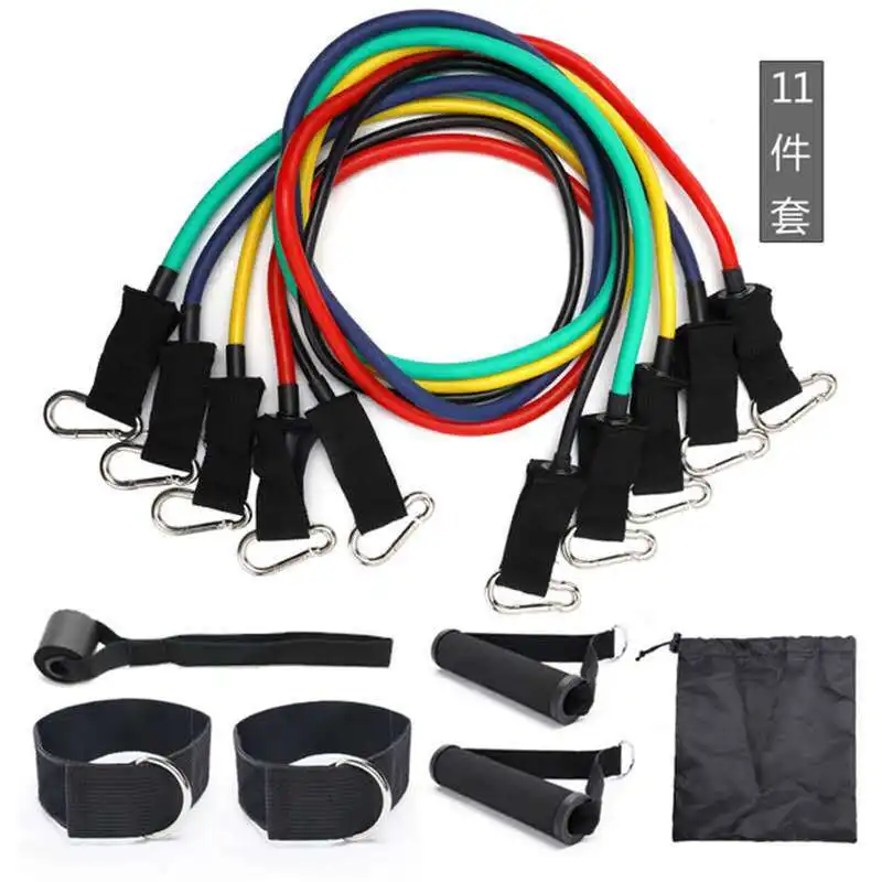 11 Pieces Pulling Rope Maker Multi-functional Resistance Bands Sports Fitness Equipment Chest Expander Set Carabiner New Style
11 Pieces Pulling Rope Maker Multi-functional Resistance Bands Sports Fitness Equipment Chest Expander Set Carabiner New Style