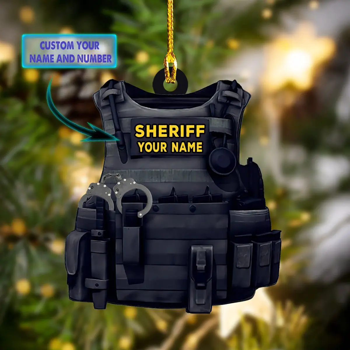 Name Customization Christmas Tree Decoration Acrylic Police Badge Police Figure Police Keychain Custom Christmas Decor Gift
Name Customization Christmas Tree Decoration Acrylic Police Badge Police Figure Police Keychain Custom Christmas Decor Gift