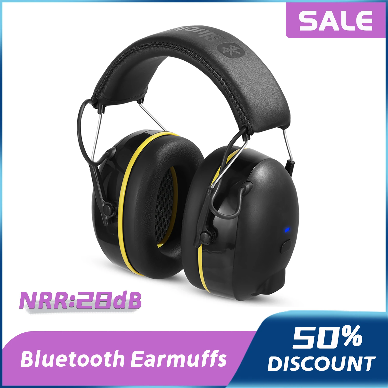 Shooting Earmuff Connect Hearing Protector with Bluetooth Technology 28dB NRR Ear protection for Mowing Construction Work Shops
Shooting Earmuff Connect Hearing Protector with Bluetooth Technology 28dB NRR Ear protection for Mowing Construction Work Shops