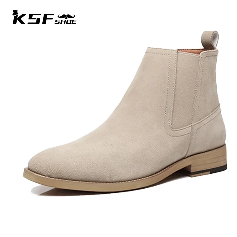 KSF SHOE Luxury Designer Fashion Chelsea White Boots Shoes Men Handmade Genuine Leather Winter Formal Dress Men Boots Original
KSF SHOE Luxury Designer Fashion Chelsea White Boots Shoes Men Handmade Genuine Leather Winter Formal Dress Men Boots Original