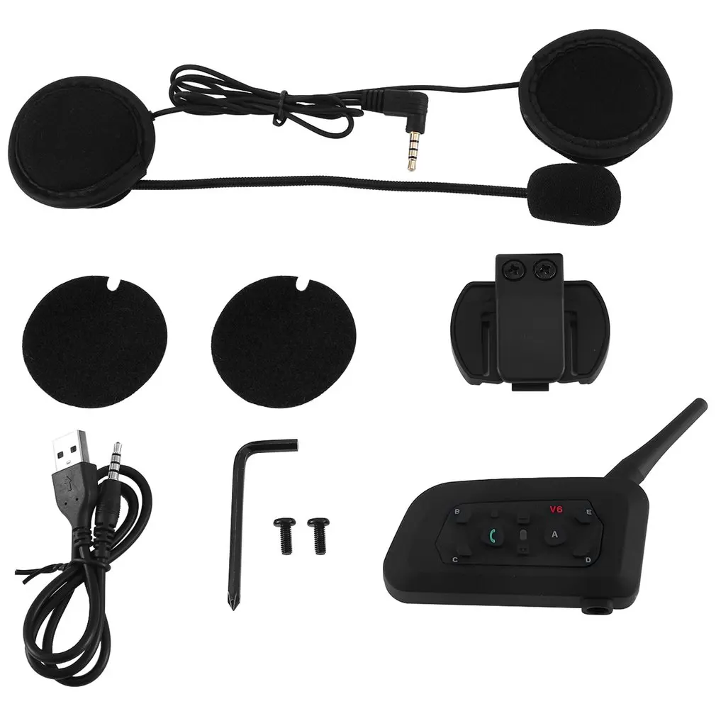 V6-1200 Motorcycle Helmet Intercom Multi Interphone Headset Moto Intercom Helmet Ski Communication System
V6-1200 Motorcycle Helmet Intercom Multi Interphone Headset Moto Intercom Helmet Ski Communication System