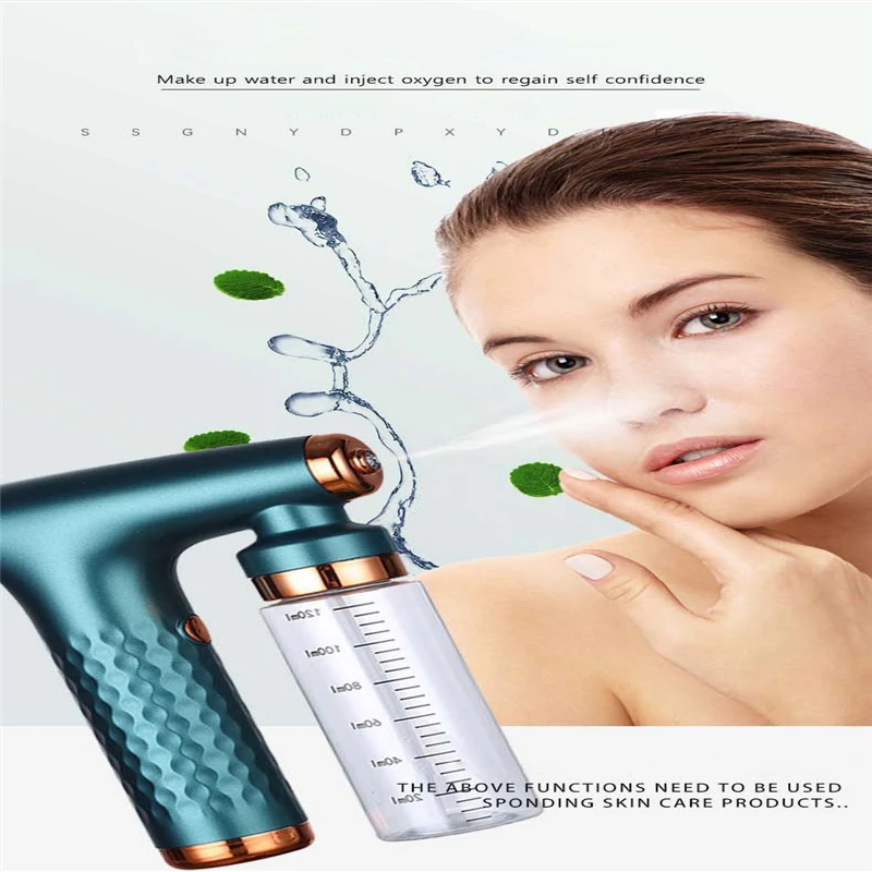 High Pressure Nano Spray Face Sreamer Spot Cleaner Nano Facial Water Oxygen Injection Instrument Airbrush Skincare Tool
High Pressure Nano Spray Face Sreamer Spot Cleaner Nano Facial Water Oxygen Injection Instrument Airbrush Skincare Tool