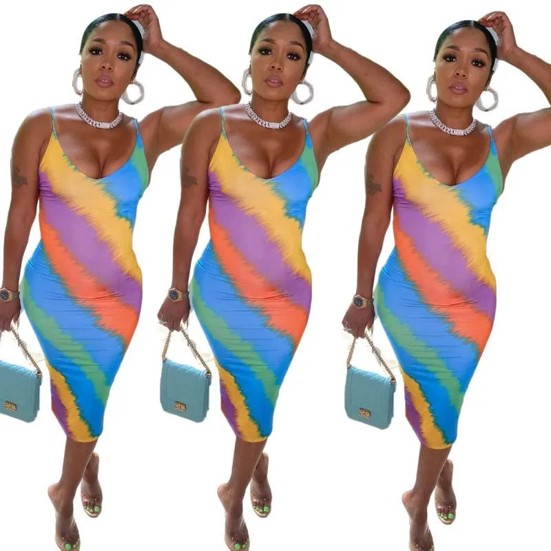 Colorful Striped Print Sweet Girl Birthday Outfits For Women Dresses Summer 2021 New Arrival Holiday Party And Club Midi Dress
Colorful Striped Print Sweet Girl Birthday Outfits For Women Dresses Summer 2021 New Arrival Holiday Party And Club Midi Dress