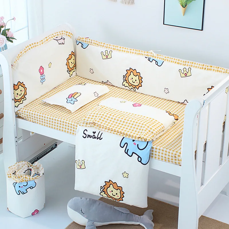 5pcs/set Bedding Set Kids Cotton Baby Bedding Set Newborns Cot Bumper Protecor Baby Bed Linens Include Bumpers Sheet Comfortable
5pcs/set Bedding Set Kids Cotton Baby Bedding Set Newborns Cot Bumper Protecor Baby Bed Linens Include Bumpers Sheet Comfortable