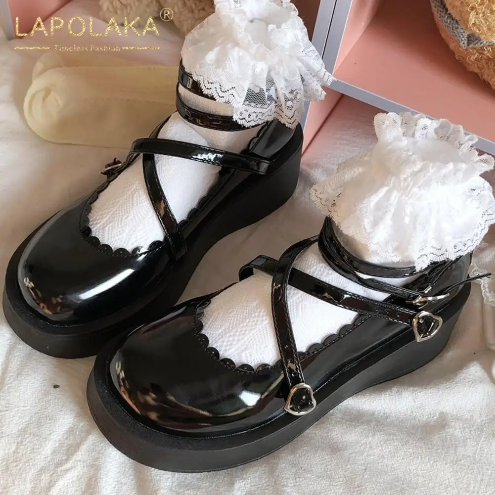 Lapolaka Lolita Shoes Women Japanese Mary Jane Shoes Vintage Girls Students JK Uniform High Heel Platform Shoes Cosplay Dropship
Lapolaka Lolita Shoes Women Japanese Mary Jane Shoes Vintage Girls Students JK Uniform High Heel Platform Shoes Cosplay Dropship