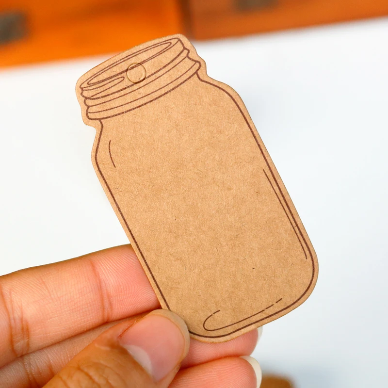 500pcs Jam Bottle Shape Kraft Hang Tag Wedding Birthday Party Candy Box Decor Gift Tag DIY Craft Packaging Labels Garment Tag
500pcs Jam Bottle Shape Kraft Hang Tag Wedding Birthday Party Candy Box Decor Gift Tag DIY Craft Packaging Labels Garment Tag