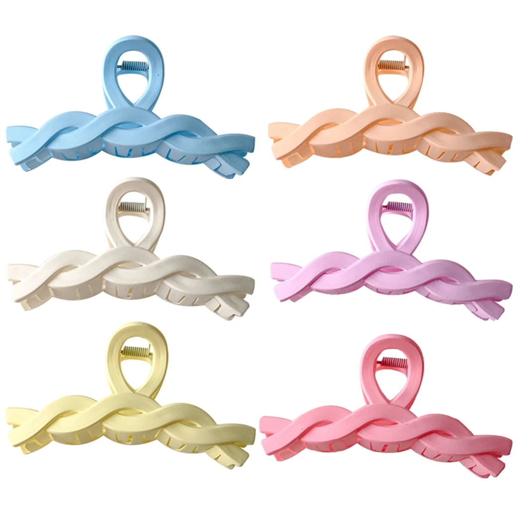 2021 New 6PCS Hair Claws Solid Color Twisted Hair Jaw Clamp Hair Catch Barrette For Women Fashion Headwear
2021 New 6PCS Hair Claws Solid Color Twisted Hair Jaw Clamp Hair Catch Barrette For Women Fashion Headwear