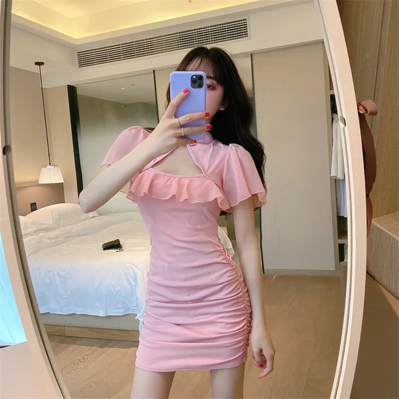 Real shot 2020 new fashion temperament sexy elegant design sense slim dress ruffled fishtail improved cheongsam bag hip dress
Real shot 2020 new fashion temperament sexy elegant design sense slim dress ruffled fishtail improved cheongsam bag hip dress