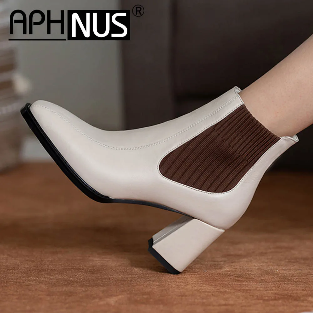 APHNUS Womens Boots Short Ankle booties Mid High Heels Rough thick Pumps Woman 2020 Shoes For Women New Boot
APHNUS Womens Boots Short Ankle booties Mid High Heels Rough thick Pumps Woman 2020 Shoes For Women New Boot