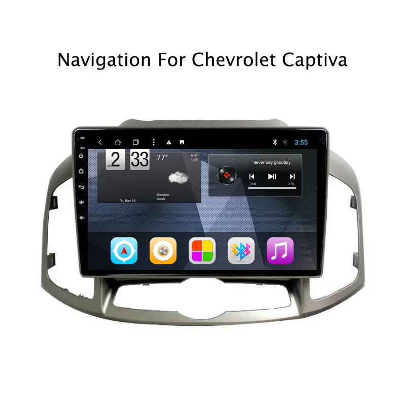 Восьмиядерный Android 8 1 Автомобильная dvd навигационная система для Chevrolet Captiva 2012 +