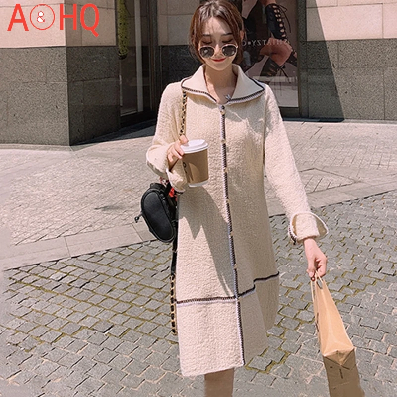 Graceful Woolen Skirt Knee Loose Women's Knit Dress New Style for Autumn and Winter Outdoor
Graceful Woolen Skirt Knee Loose Women's Knit Dress New Style for Autumn and Winter Outdoor