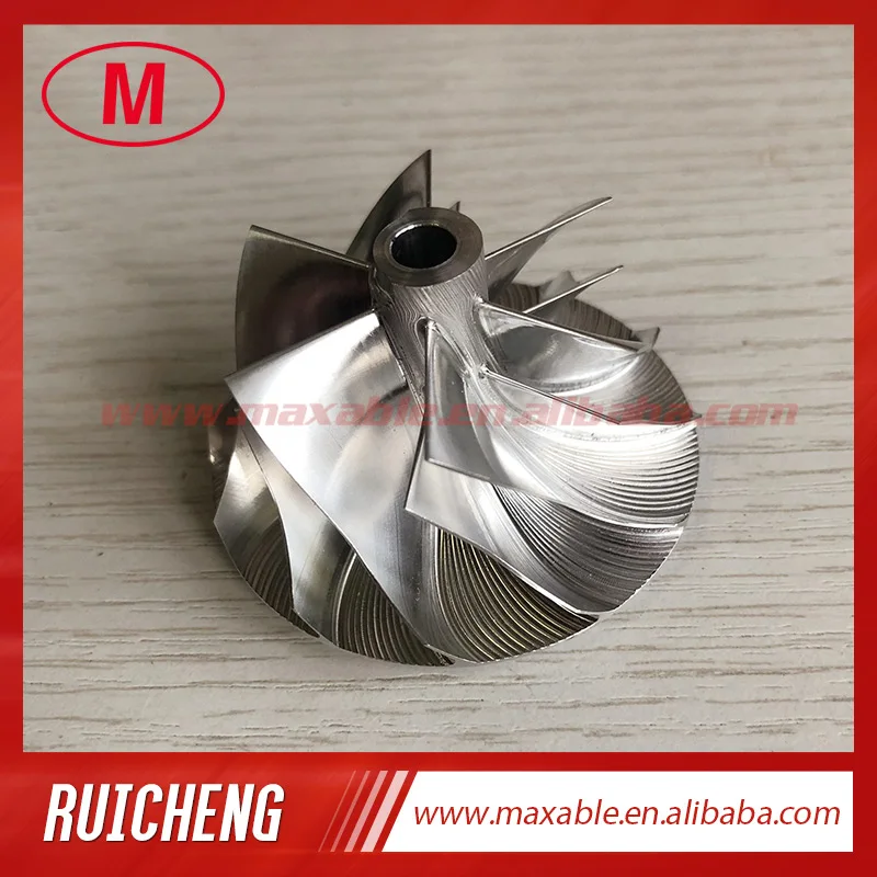 RHF55 43.40/56.03mm 6+6 blades Turbo milling/aluminum 2618/Billet compressor wheel for VR38DETT Twin VN5/GTR R35/1411-JF - купить по
