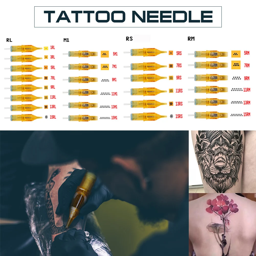 20PCS Tattoo Needle Permanent Makeup Cartridge Needles For Tattoo Machine Kit Eyebrow Needle RL/RS/RM/M1 1/3/5/7/9/11/14RL 3/5RS
20PCS Tattoo Needle Permanent Makeup Cartridge Needles For Tattoo Machine Kit Eyebrow Needle RL/RS/RM/M1 1/3/5/7/9/11/14RL 3/5RS