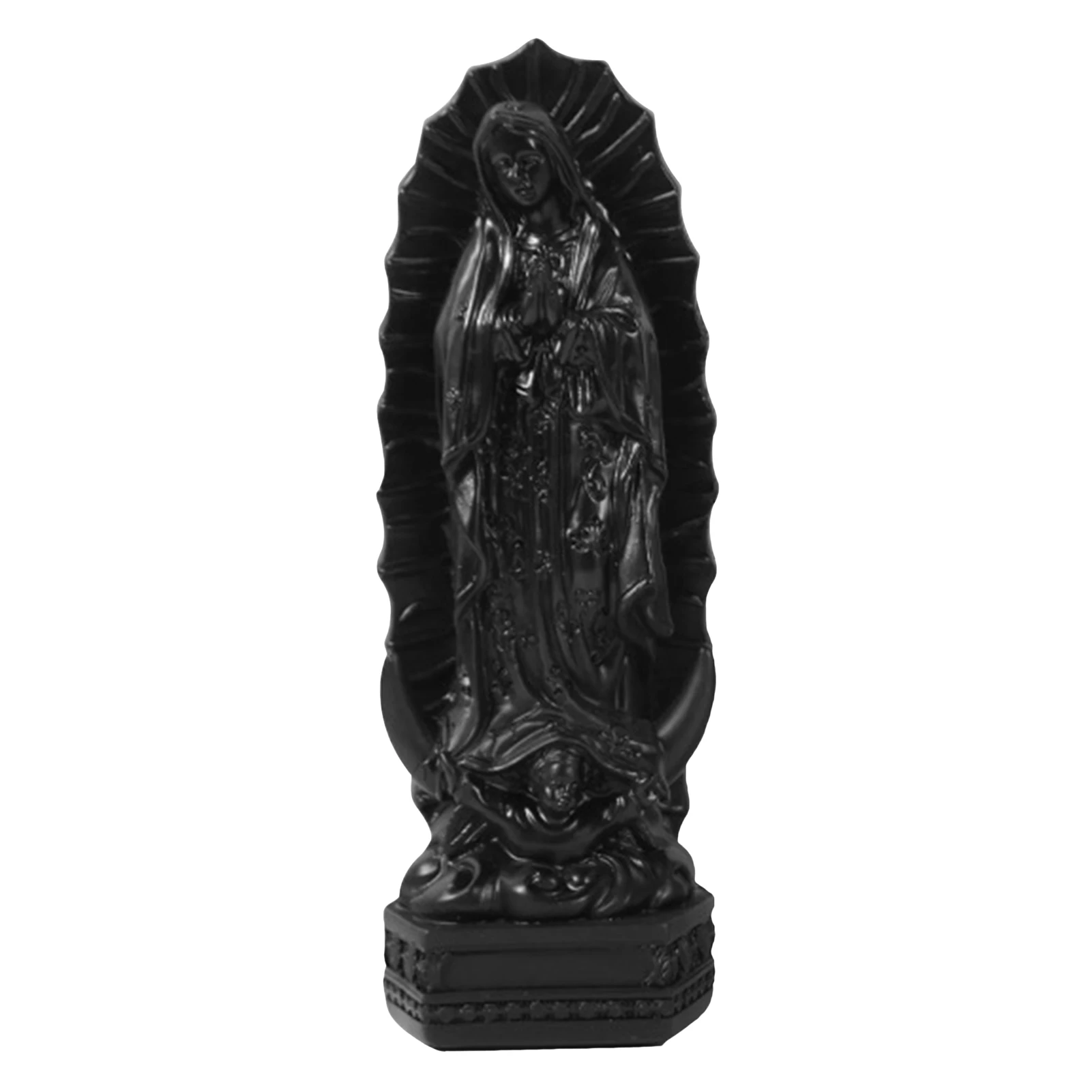 

Mexico Virgin Mary Resin Figurine Icon Christian Gift Statues Et Sculptures Home Decor Ornament Virgen De Guadalupe Statue Maria