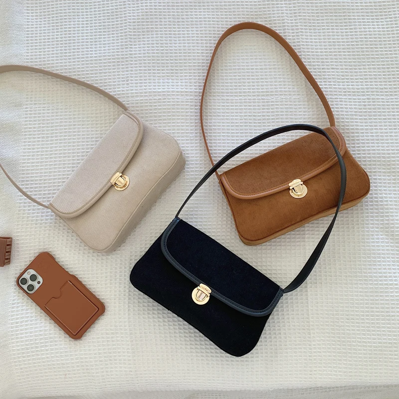 2021 Winter New Women‘s Bag Corduroy Cover Female Baguette Bag Small Shoulder Bag Women's Handbag Whole Sale
2021 Winter New Women‘s Bag Corduroy Cover Female Baguette Bag Small Shoulder Bag Women's Handbag Whole Sale