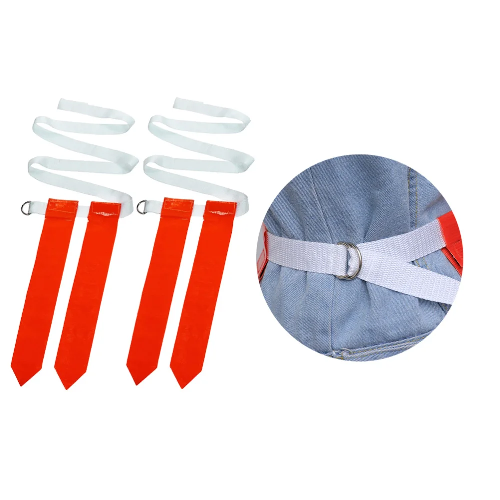 4 Pcs American Football Waist Belt Type Flag Rugby Training Ribbon Game Streamer Label Webbing for Children ( Each White Belt w
4 Pcs American Football Waist Belt Type Flag Rugby Training Ribbon Game Streamer Label Webbing for Children ( Each White Belt w
