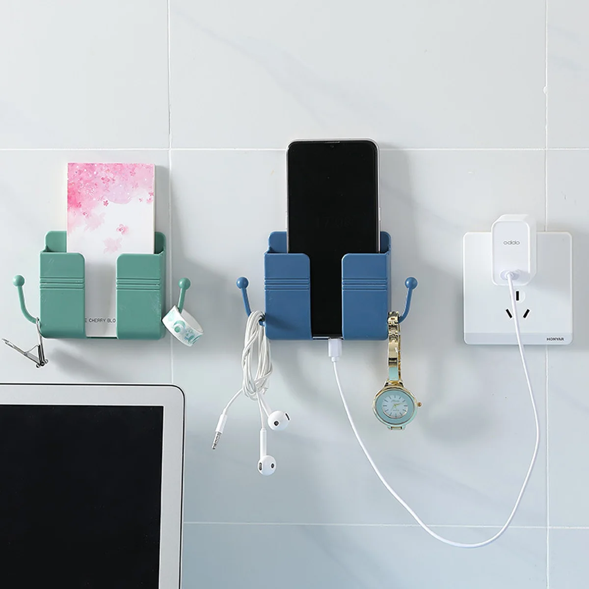 1PC Wall Mounted Organizer Storage Box Mobile Phone Charging Holder Stand Wall Hanging Bracket Remote Control Shelf Clips Rack
1PC Wall Mounted Organizer Storage Box Mobile Phone Charging Holder Stand Wall Hanging Bracket Remote Control Shelf Clips Rack