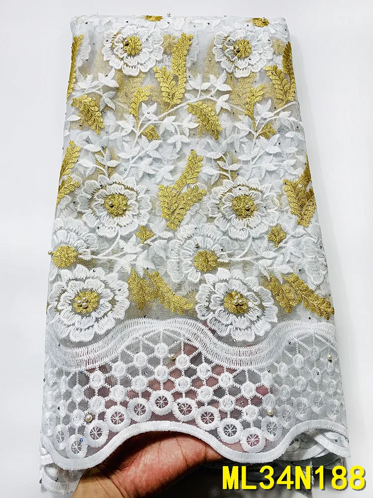 BEAUTIFICAL African Fabrics Embroidery Lace Cheap Tulle Mesh Lace Bridal Lace 5yard ML34N188
BEAUTIFICAL African Fabrics Embroidery Lace Cheap Tulle Mesh Lace Bridal Lace 5yard ML34N188
