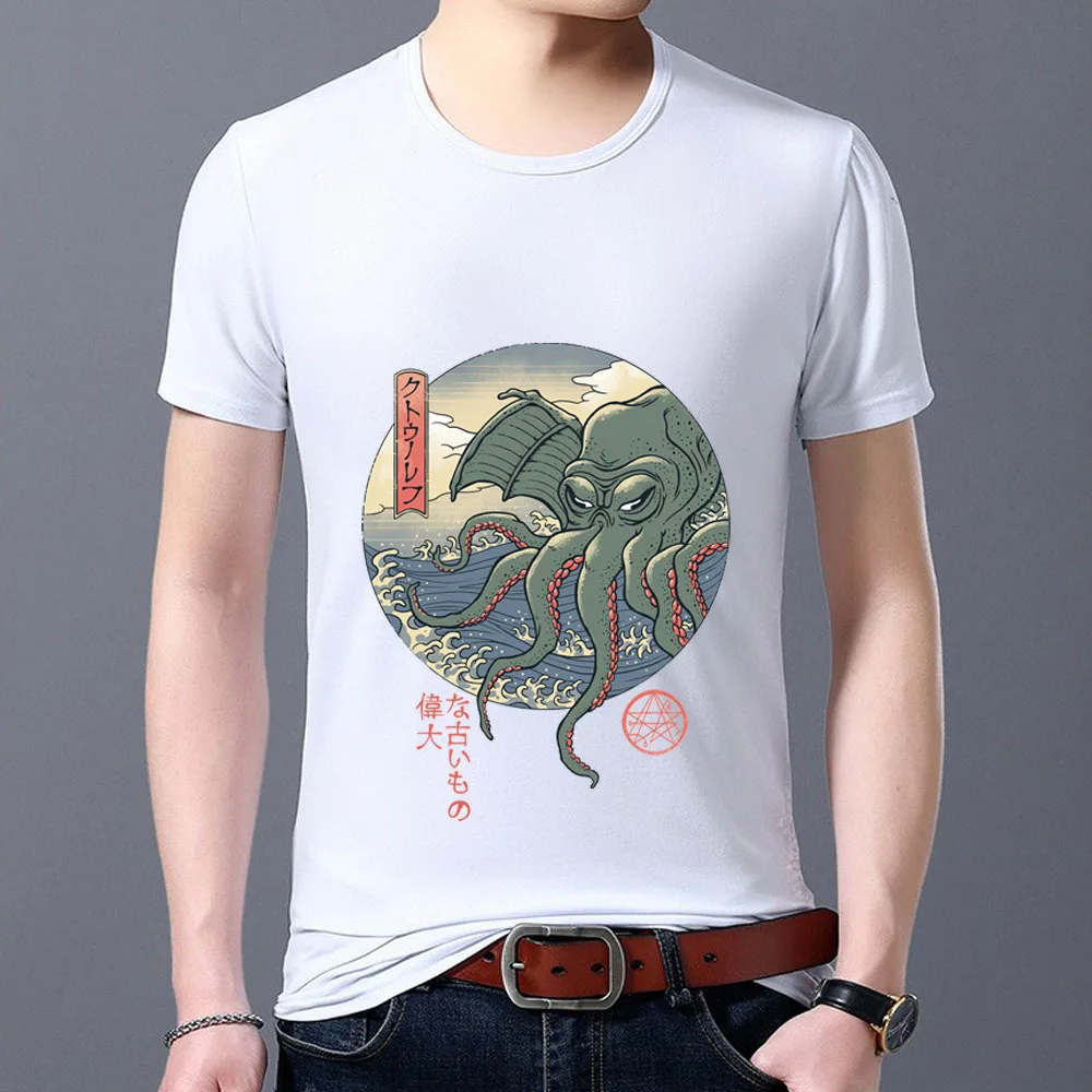 Man's T-shirt Funny Octopus Landscape Printing Series Classic Student Slim Wild Commuter Breathable Round Neck Male Youth Shirt
Man's T-shirt Funny Octopus Landscape Printing Series Classic Student Slim Wild Commuter Breathable Round Neck Male Youth Shirt