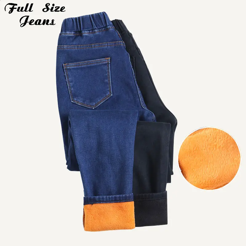 Plus Size Women Elastic Waist Stretch Skinny Fleece Jeans 4Xl 5Xl 6Xl Winter Warm Velvet Pencil Denim Pants Casual Mom Jean
Plus Size Women Elastic Waist Stretch Skinny Fleece Jeans 4Xl 5Xl 6Xl Winter Warm Velvet Pencil Denim Pants Casual Mom Jean