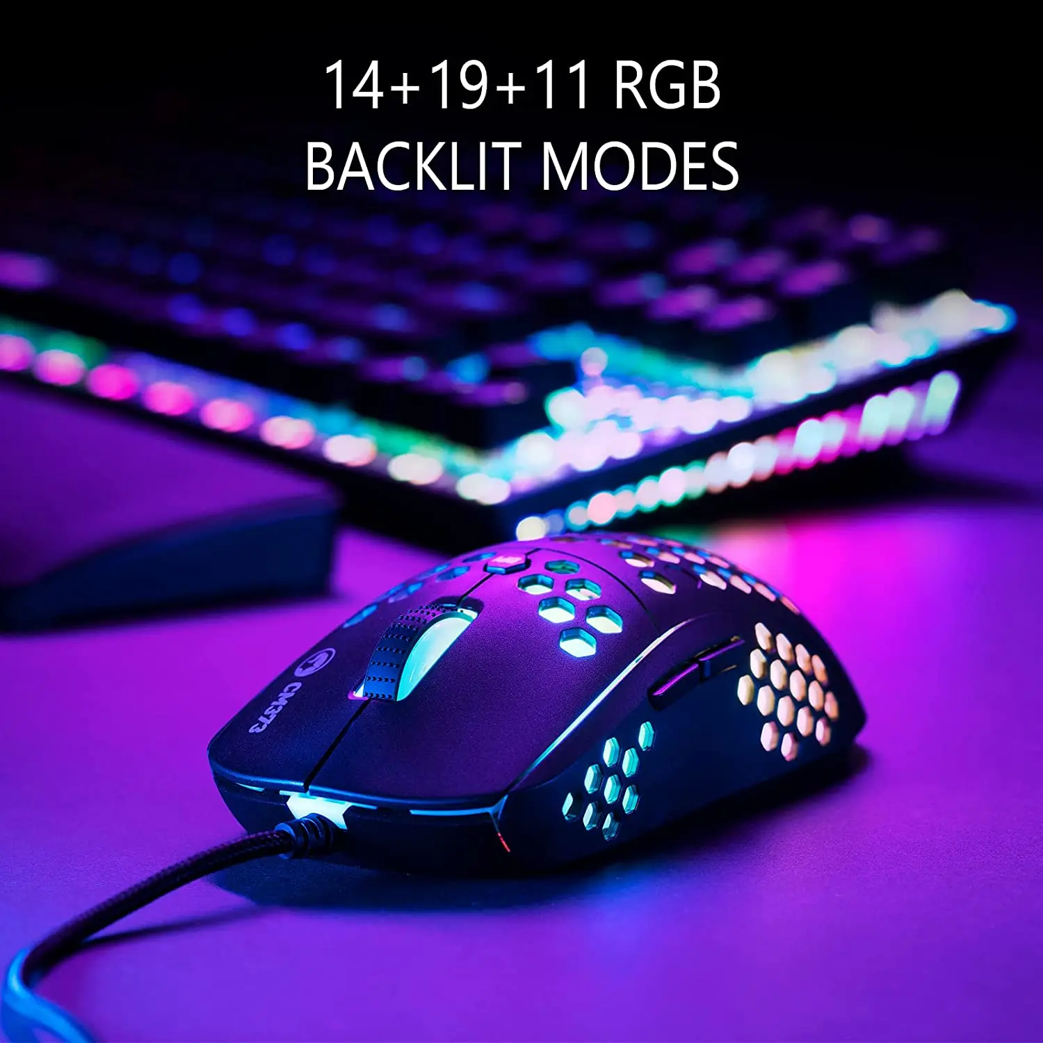 MARVO CM373 Red Switch Honeycomb Gaming RGB Mechanical Keyboard Mouse Combo 87 Keys NKRO Wrist Rest 6 Buttons 6 DPI
MARVO CM373 Red Switch Honeycomb Gaming RGB Mechanical Keyboard Mouse Combo 87 Keys NKRO Wrist Rest 6 Buttons 6 DPI