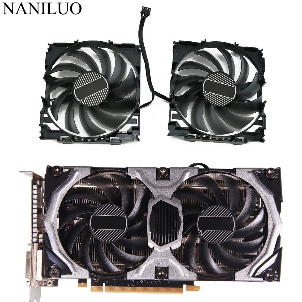 4pin CF 129215S GTX970 1060 GAMING OC кулер вентилятор Замена для Inno3D GEFORCE GTX 960 970 X2 вентилятора