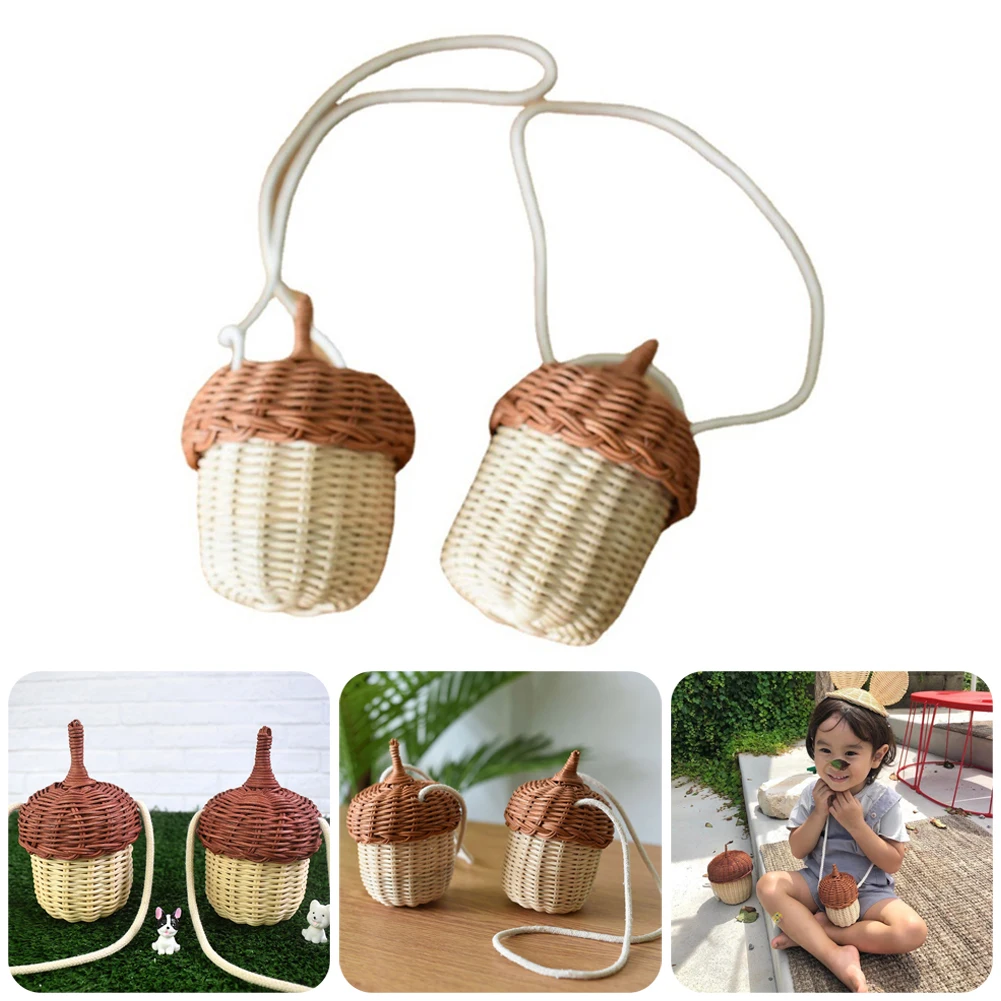 Mini Rattan Basket Bucket Bag Knitted Handbag Crossbody Rattan Bag for Kids Girl Women Beach Photo Props Storage Accessories
Mini Rattan Basket Bucket Bag Knitted Handbag Crossbody Rattan Bag for Kids Girl Women Beach Photo Props Storage Accessories