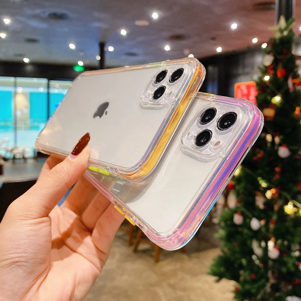 Shiny Candy Color Bumper Transparent Phone Case For iPhone 11 12 Pro Max XR XS X SE 2020 7 8 Plus Clear Acrylic Tough Back Cover
Shiny Candy Color Bumper Transparent Phone Case For iPhone 11 12 Pro Max XR XS X SE 2020 7 8 Plus Clear Acrylic Tough Back Cover