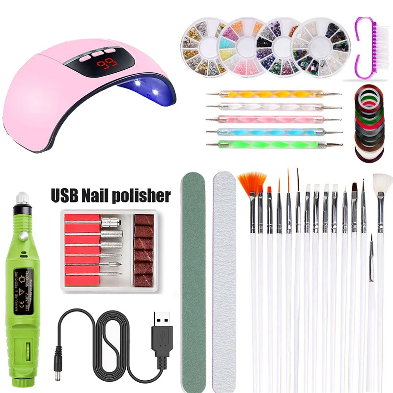 45W USB Smart Induction Nail Manicure Lamp UV Lamp Nail Polishing Machine Nail Drill Tool Set KG66
45W USB Smart Induction Nail Manicure Lamp UV Lamp Nail Polishing Machine Nail Drill Tool Set KG66