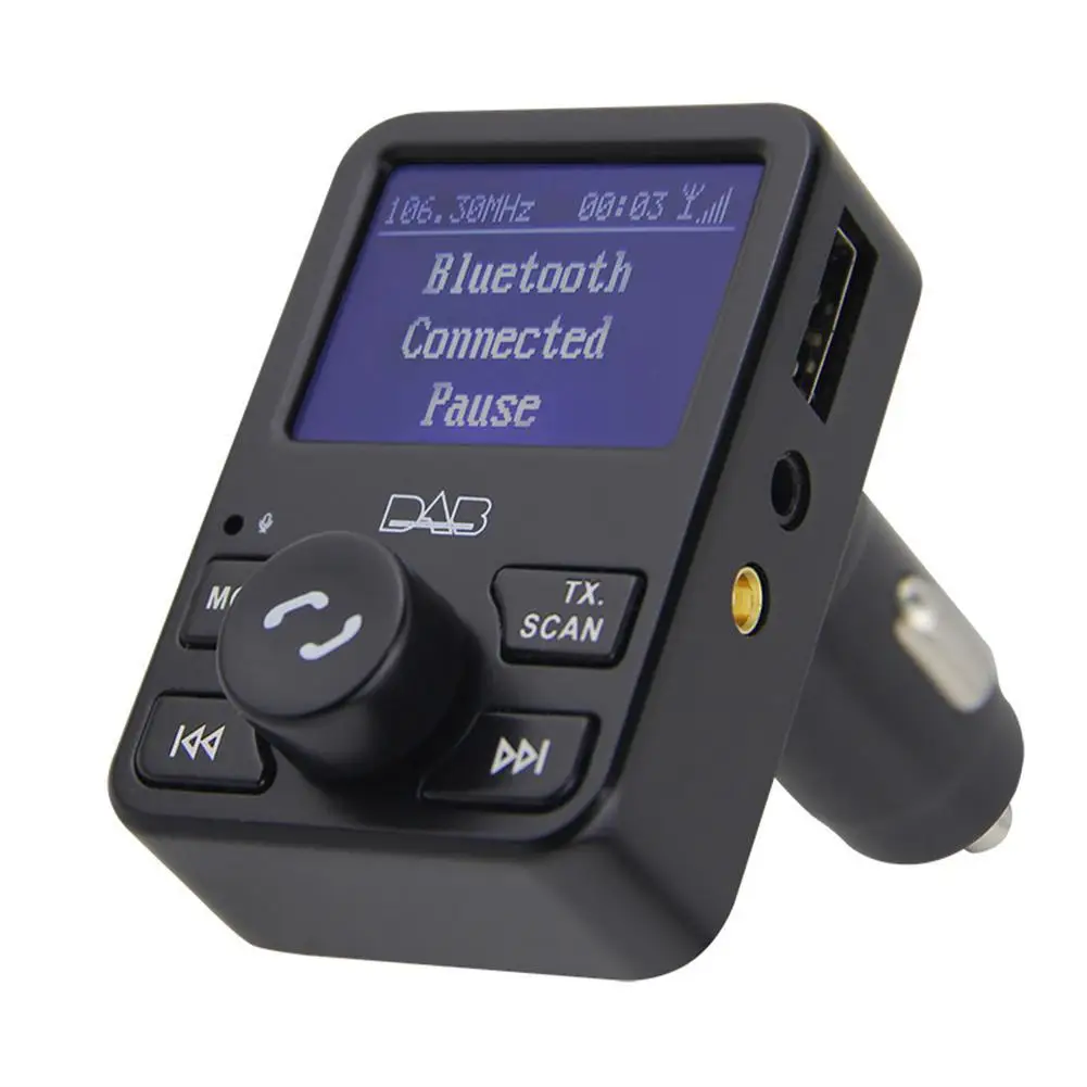 USB Car DAB/DAB+ Radio Adapter Bluetooth Digital MP3 Player FM Music Transmitter Universal Car Accessories
USB Car DAB/DAB+ Radio Adapter Bluetooth Digital MP3 Player FM Music Transmitter Universal Car Accessories