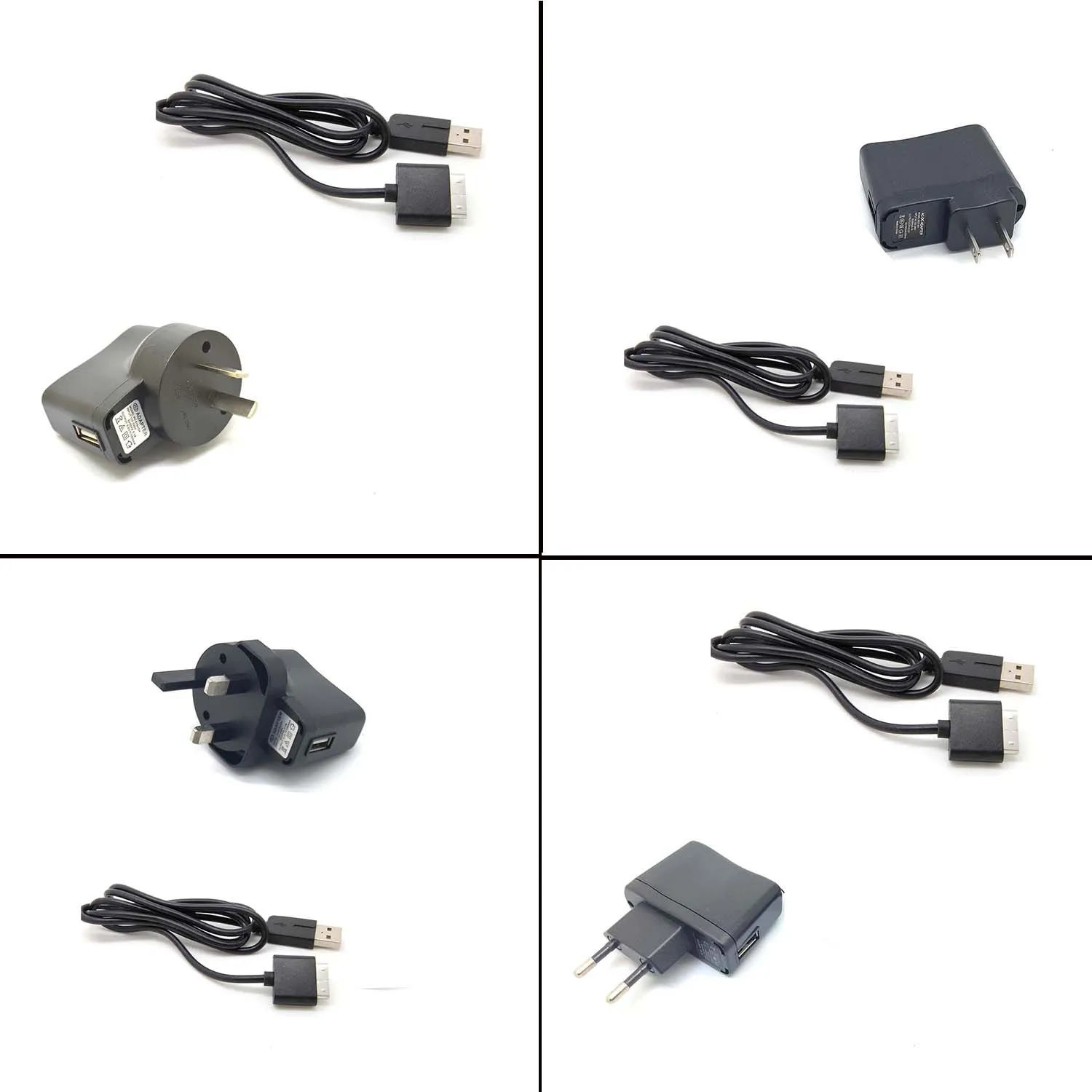 Сетевое зарядное устройство и черный кабель usb-зарядное для синхронизации