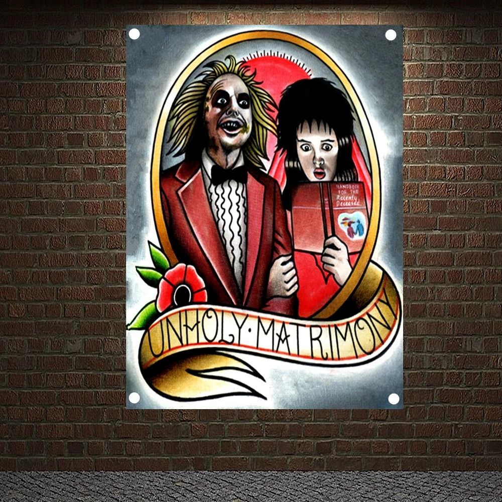 UNHOLY MATRIMONY Tattoo Banners Vintage Canvas Painting Retro Wall Art Print Posters Home Decor Mural Hanging Flags Wall Sticker
UNHOLY MATRIMONY Tattoo Banners Vintage Canvas Painting Retro Wall Art Print Posters Home Decor Mural Hanging Flags Wall Sticker