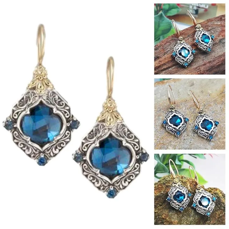 Blue Crystal Vintage Earrings Pendants Drop Earrings Gift Women Gift Valentine's Jewelry Day Fine J3Z0
Blue Crystal Vintage Earrings Pendants Drop Earrings Gift Women Gift Valentine's Jewelry Day Fine J3Z0