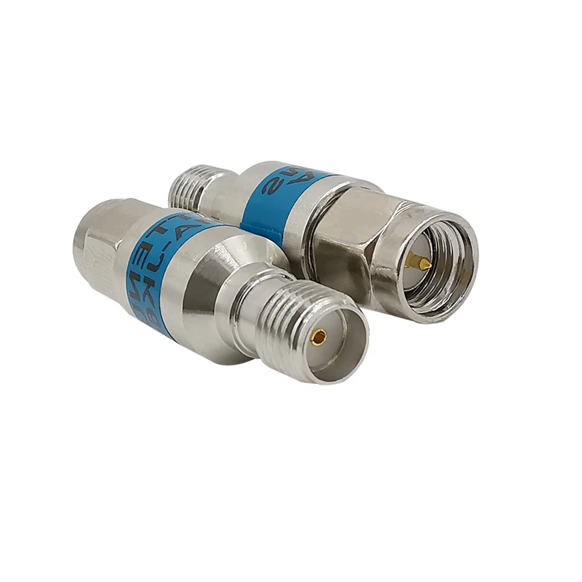 RF SMA Attenuator, 2W 2 Watts SMA Male to Female DC-6.0GHZ 50ohm Stainless Steel RF Coaxial Power Reducer Blocker SMA Adapter
RF SMA Attenuator, 2W 2 Watts SMA Male to Female DC-6.0GHZ 50ohm Stainless Steel RF Coaxial Power Reducer Blocker SMA Adapter