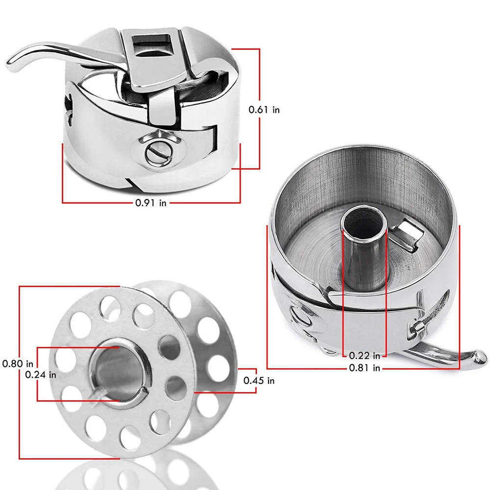 1 шт. швейная машина бобины Чехол держатель катушки с 5 шт металлические для