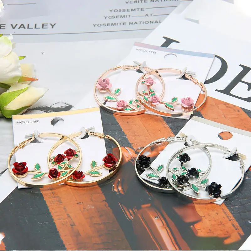 Korean Fashion Big Hoop Earrings Gold Jewelry Boucle Oreille Femme Rose Black Red Earrings for Women 2021 Trend Dropshipping
Korean Fashion Big Hoop Earrings Gold Jewelry Boucle Oreille Femme Rose Black Red Earrings for Women 2021 Trend Dropshipping