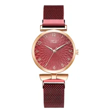 Luxury Womens Watches Set Elegant Female Wristwatches Magnetic Mesh Band Rose Woman Watch Bracelet montre femme reloj mujer