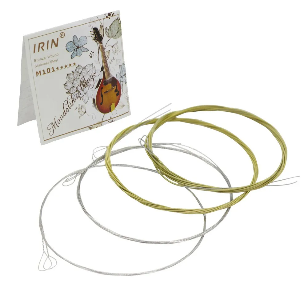 Mandolin String 8strings Set Stainless Steel Wire Gold+Silver IRIN Mandolin String M101 Stringed Instrument Parts Accessories
Mandolin String 8strings Set Stainless Steel Wire Gold+Silver IRIN Mandolin String M101 Stringed Instrument Parts Accessories